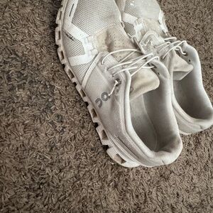 On Clouds Women's White Athletic Shoes
